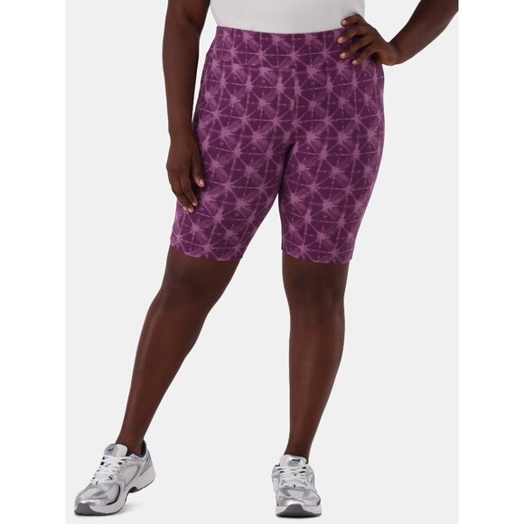 Terra & Sky Women’s Plus Biker Shorts, 9" Inseam, Sizes 1X - Picture 1 of 2